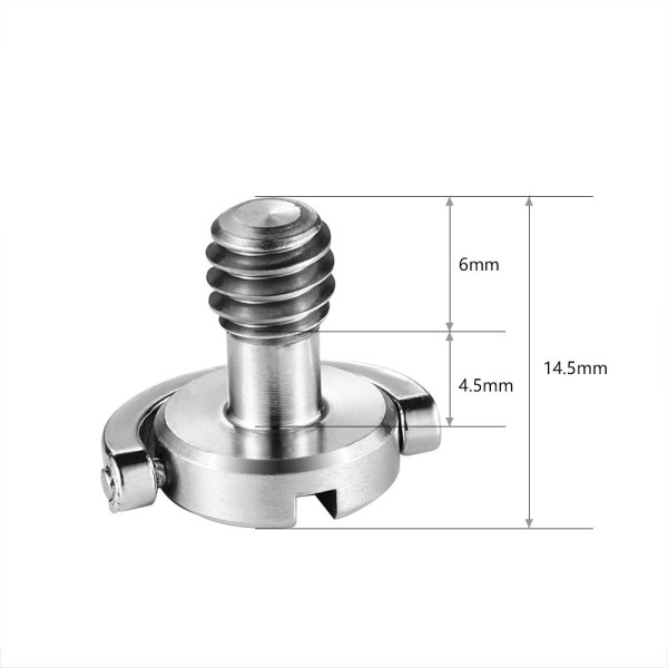 838 - Quick release Camera Fixing screw 1/4 in