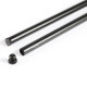 1054 - 2pcs 15mm Black Aluminum Alloy Rod(M12-4