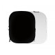 Plain Collapsible Black / White 1.5m x 1.8m