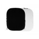 Plain Collapsible Black / White 1.8m x 2.15m