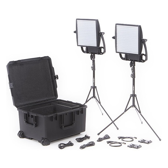 Astra 3X Bi-Color LED Panel Traveler Duo V-Mount Kit