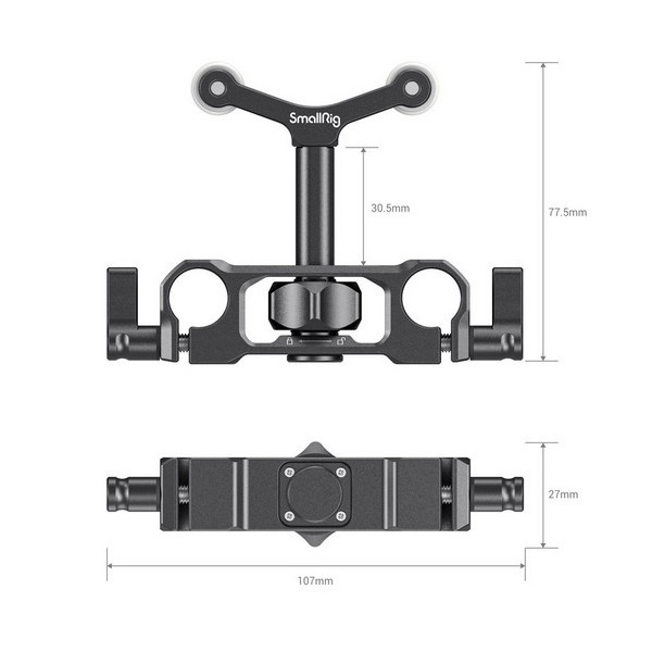 2727 - 15mm LWS  Universal Rod Mount Lens Support