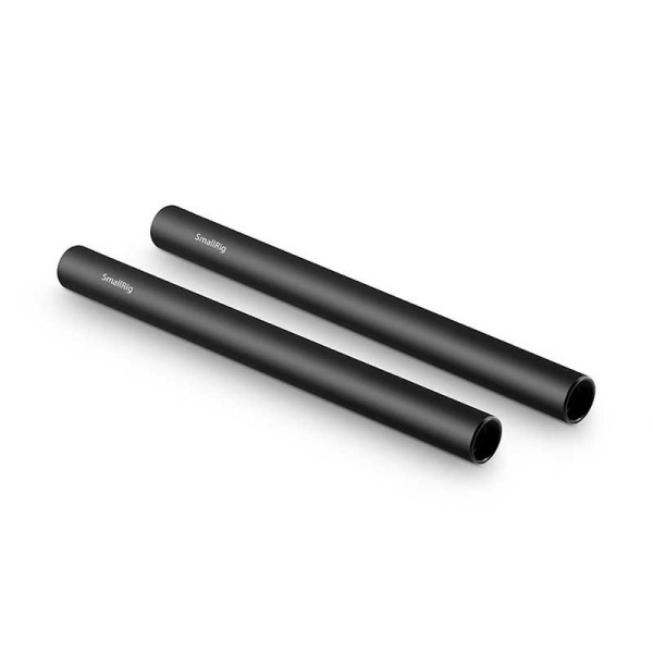 15mm Black Aluminum Alloy Rod 8"