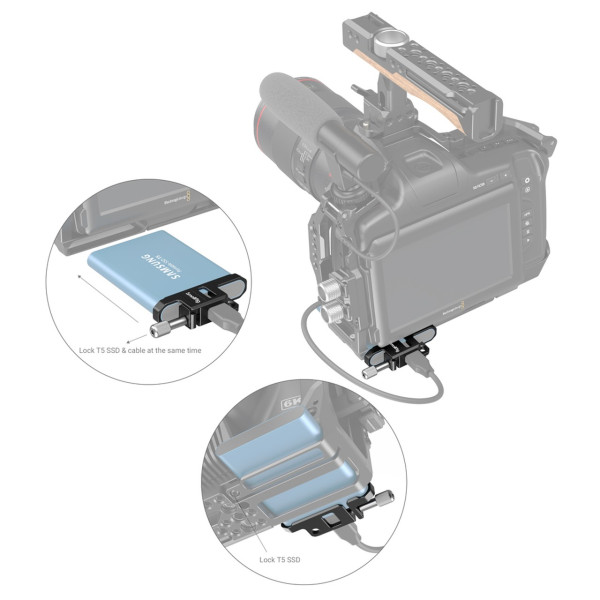 T5 SSD Cable Clamp for BMPCC 6K Pro 3300