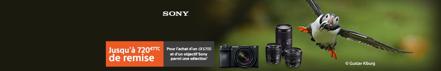 OP908 - SONY - Remise sur l'Alpha 6700 et 1/3 optiques