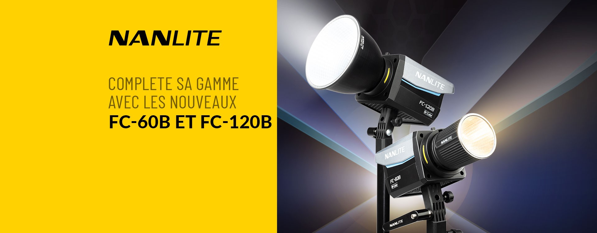 Nanlite complète sa gamme avec les nouveaux FC-60B et FC-120B