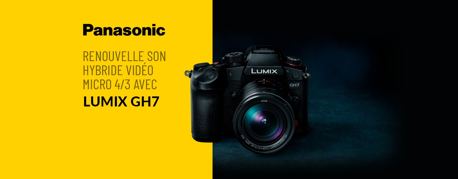 Panasonic renouvelle son hybride vidéo Micro 4/3 avec Lumix GH7