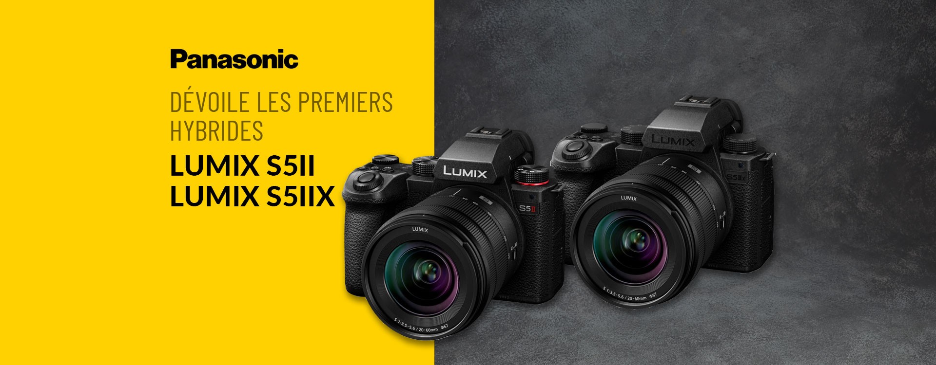 Panasonic dévoile les premiers hybrides LUMIX avec autofocus à détection de phase : les LUMIX S5II et S5IIX.