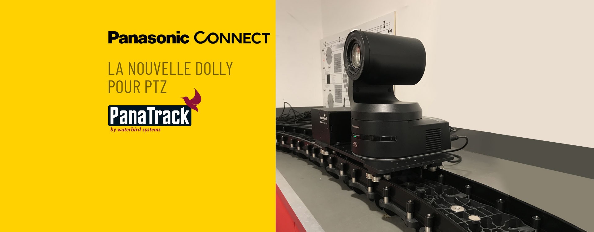 PanaTrack, la nouvelle Dolly pour PTZ de Panasonic Connect