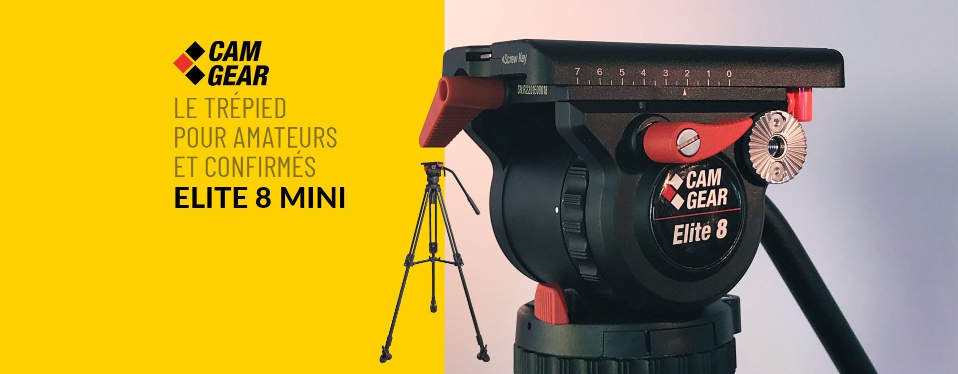 Camgear Elite 8 Mini, le trépied pour les amateurs et les confirmés