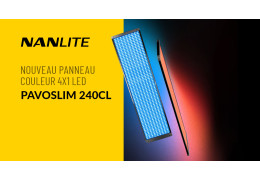 Nanlite nouveau panneau couleur 4×1 LED PavoSlim 240CL