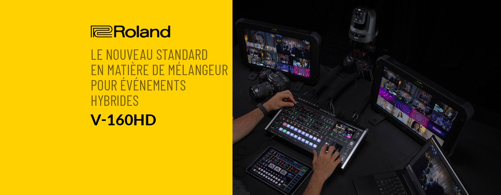 Roland présente le mélangeur de streaming V-160HD