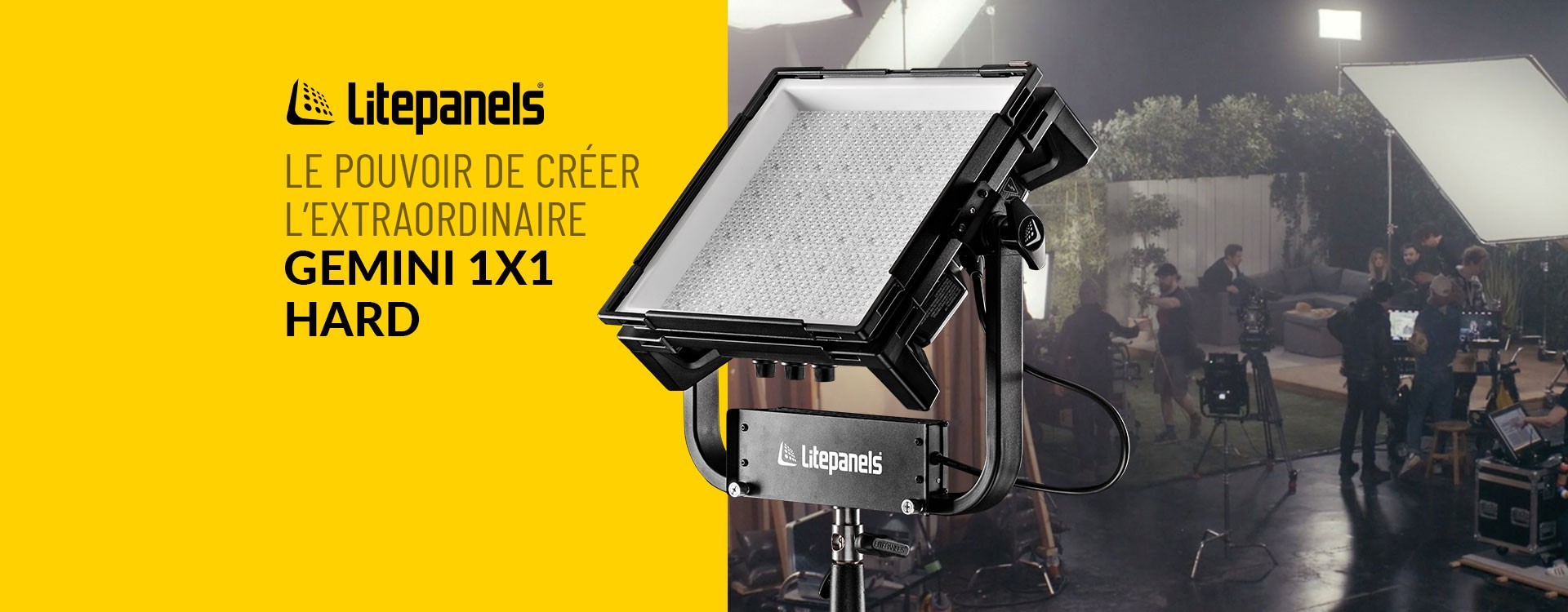 Litepanels lance un nouveau panneau LED RGBWW Hard Gemini 1x1