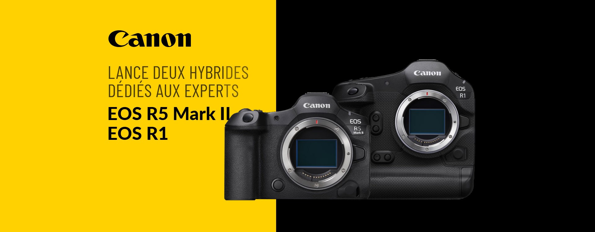 Canon lance deux hybrides dédiés aux experts : EOS R1 et l’EOS R5 Mark II