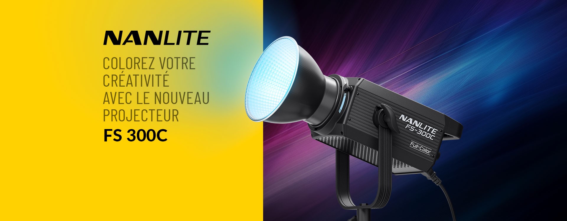 Colorez votre créativité avec le nouveau projecteur Nanlite FS-300C
